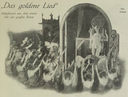 Die Anbetung der Göttin des Goldes und der Liebe, Szenenbild und Kostüme René Hubert